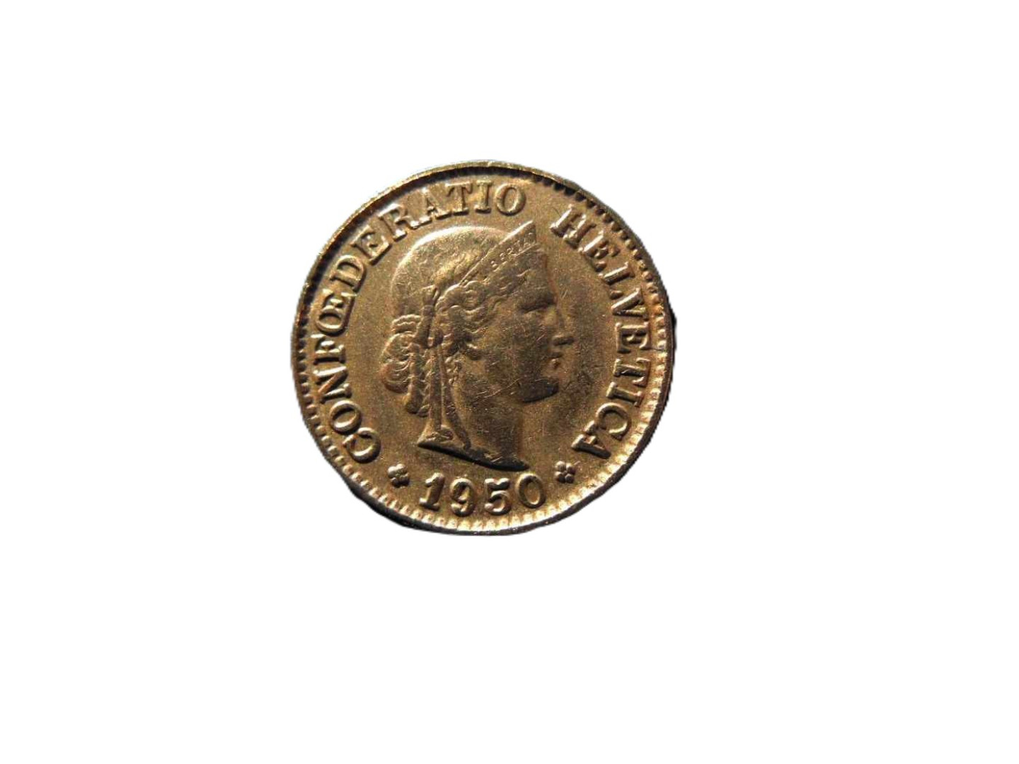 Svájc 10 rappen 1950.  Ni