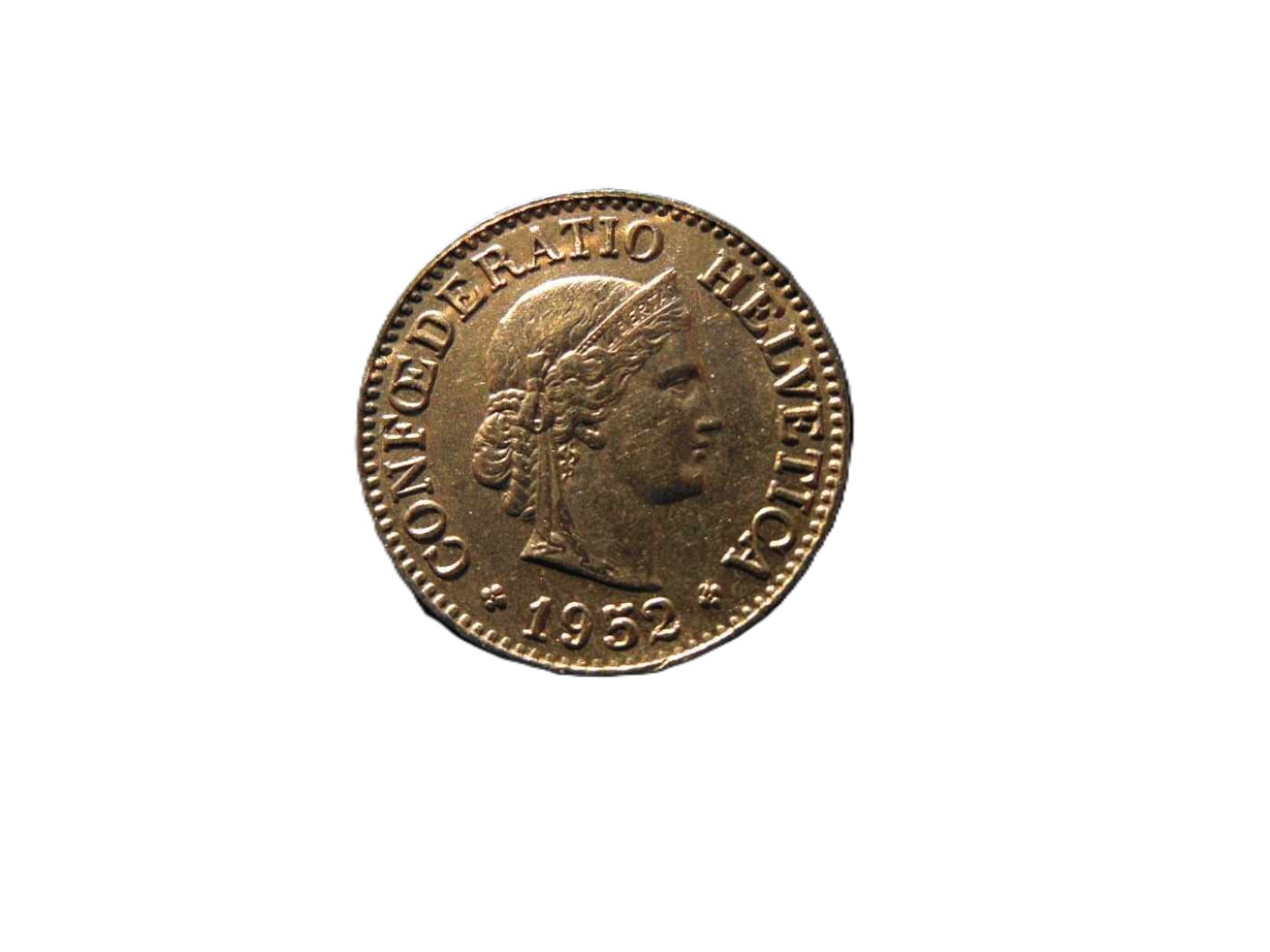 Svájc 10 rappen 1952.  Ni