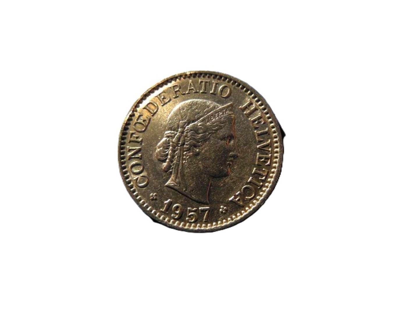 Svájc 10 rappen 1957.  Ni
