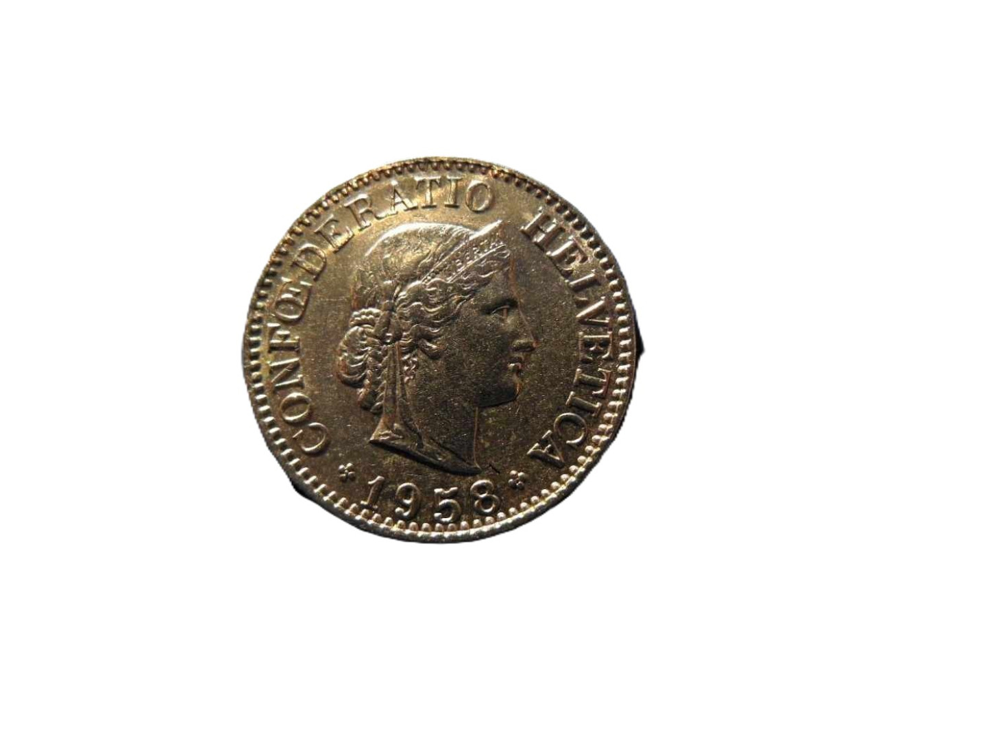 Svájc 10 rappen 1958.  Ni