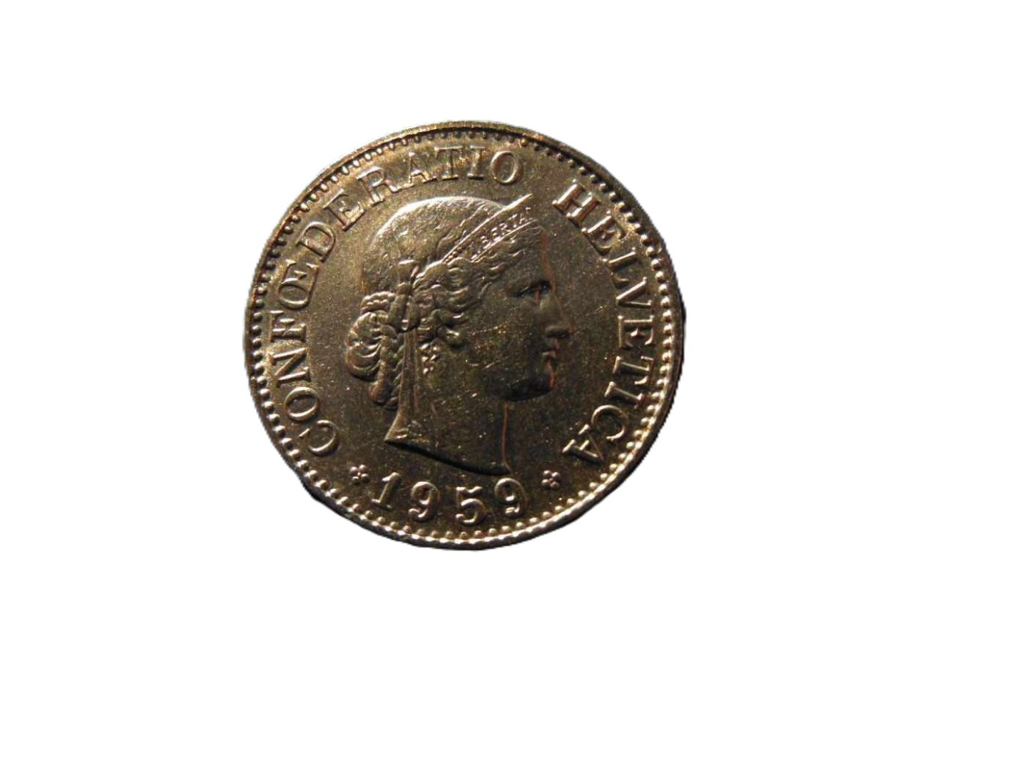 Svájc 10 rappen 1959.  Ni