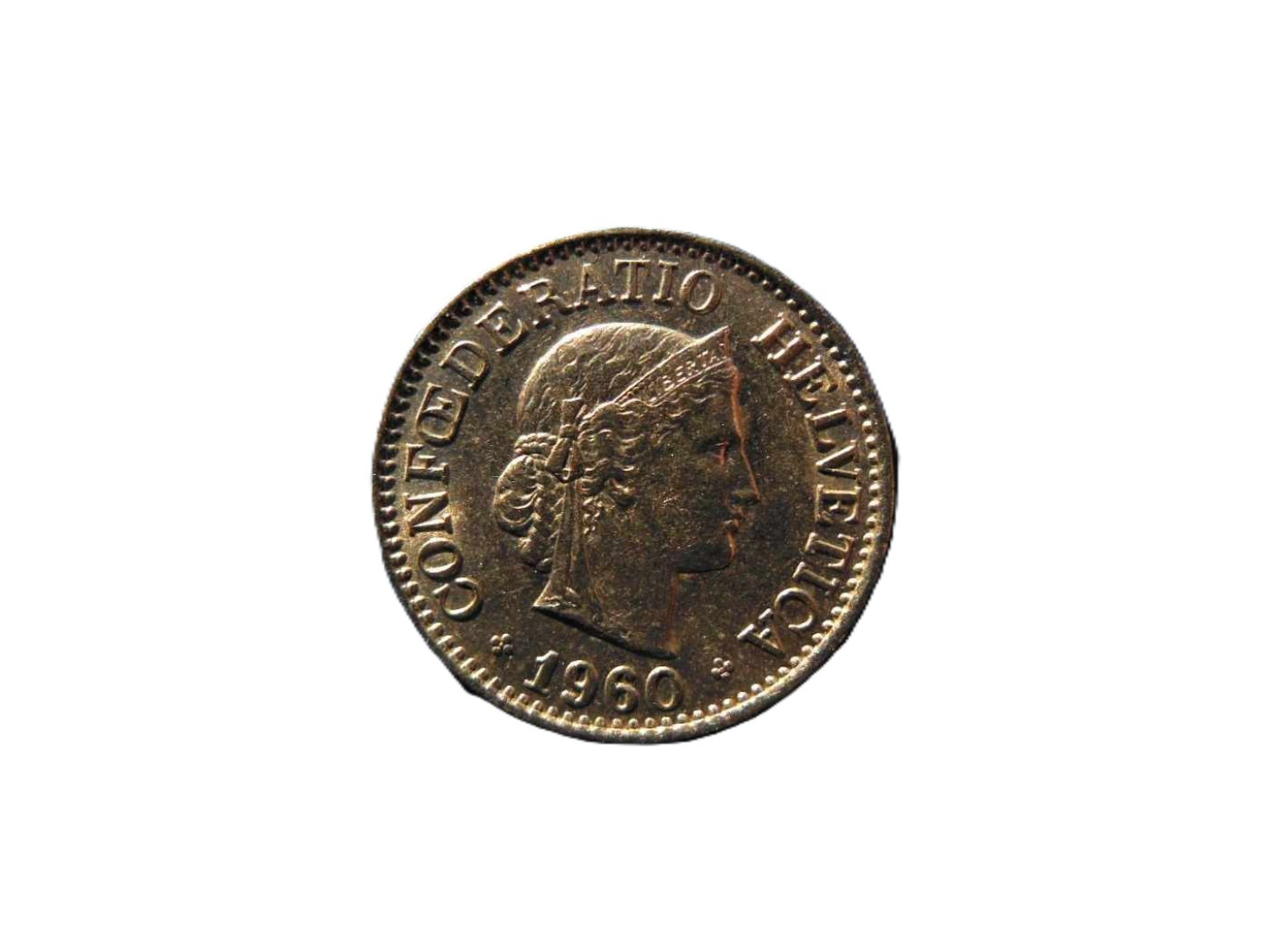 Svájc 10 rappen 1960.  Ni
