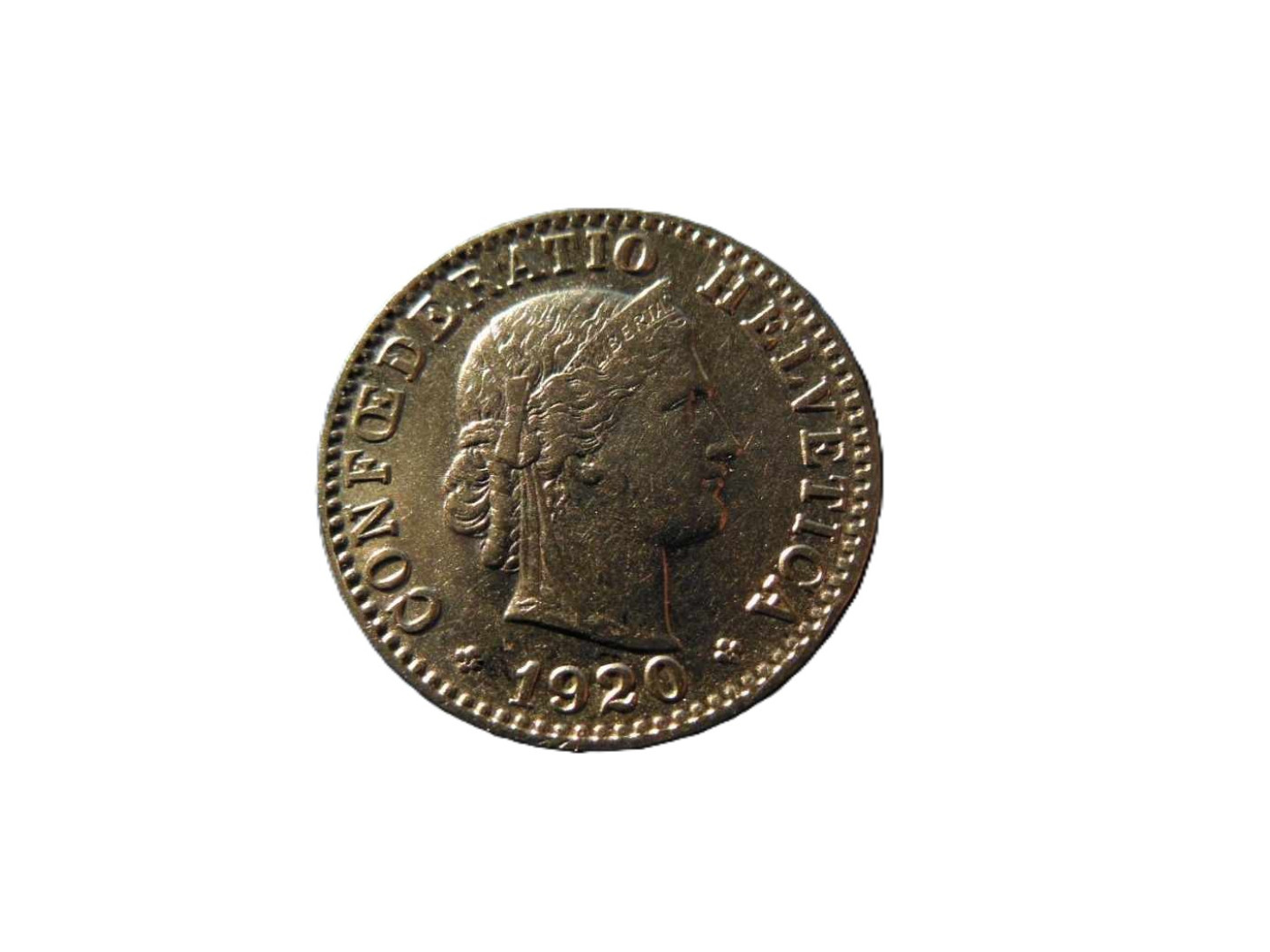 Svájc 20 rappen 1920.  Ni