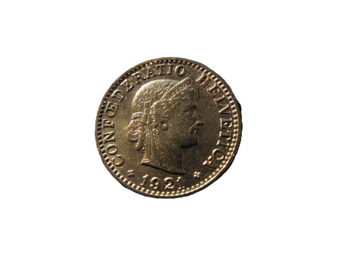 Svájc 20 rappen 1921.  Ni