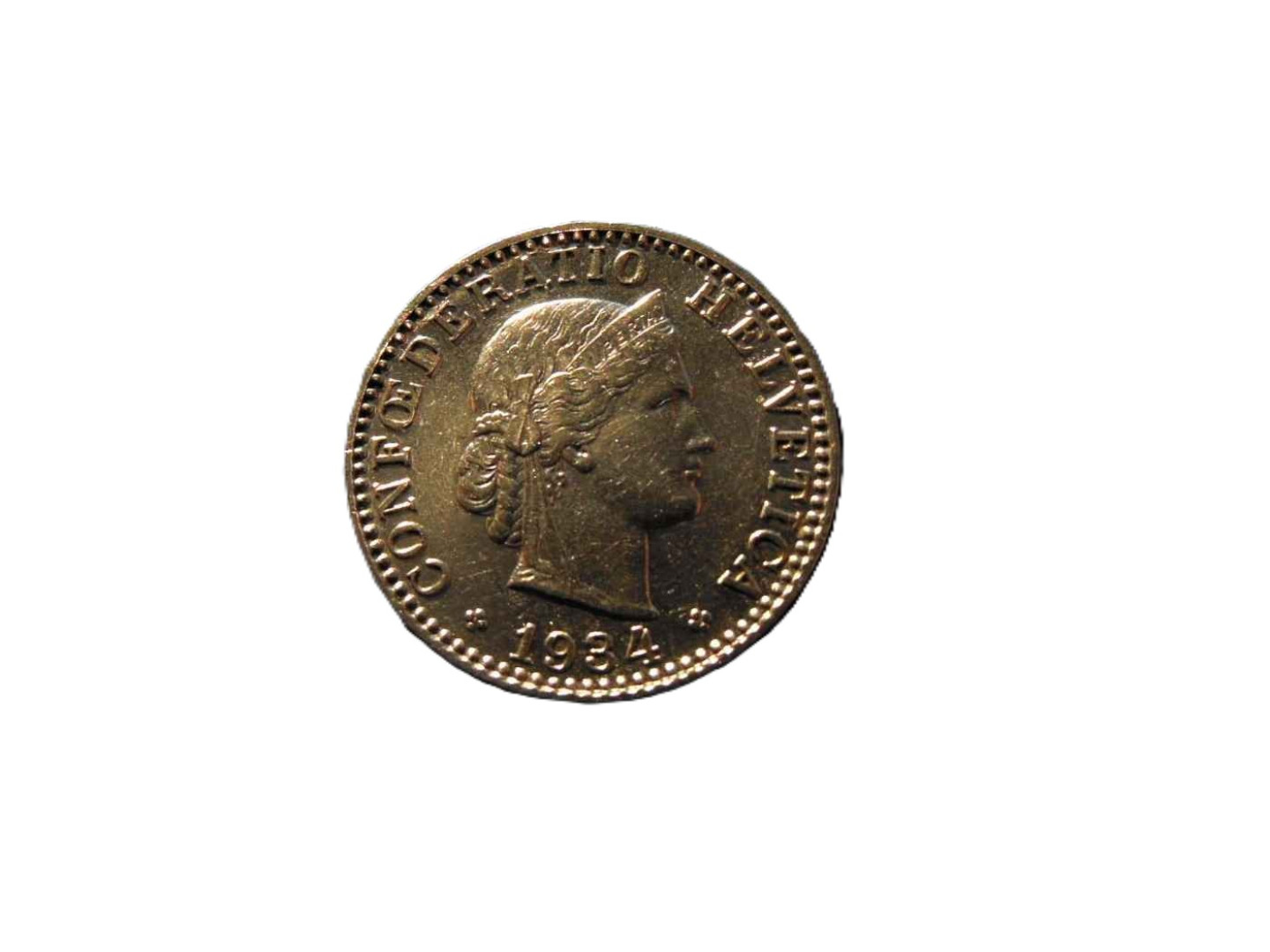 Svájc 20 rappen 1934.  Ni