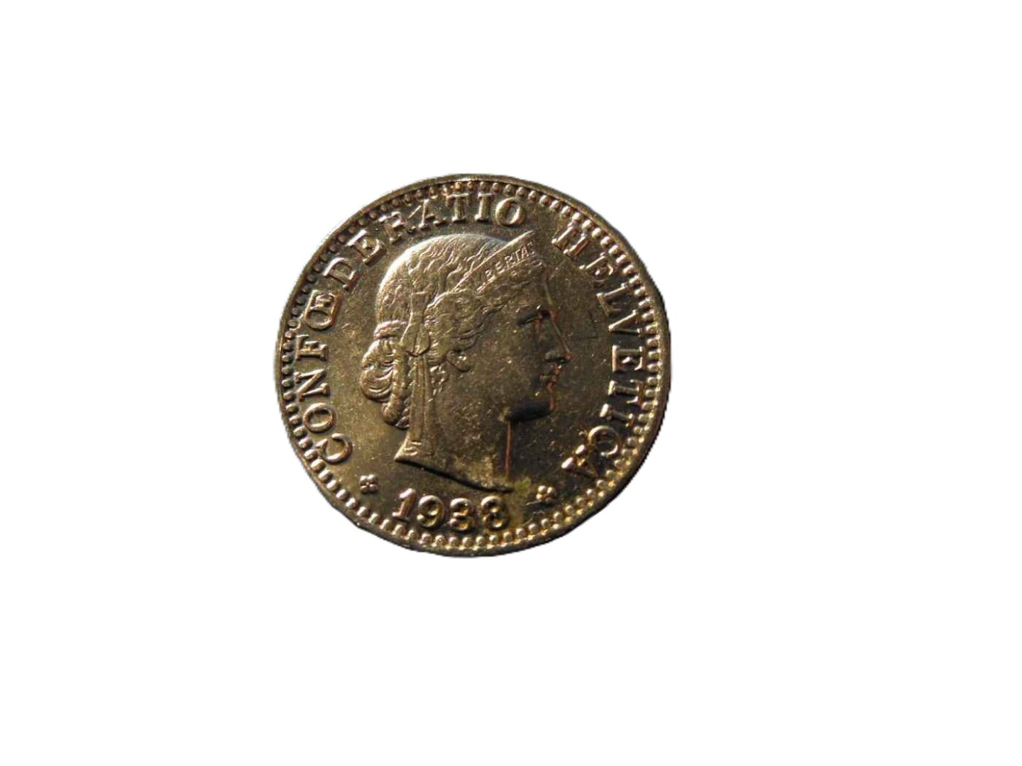 Svájc 20 rappen 1938.  Ni