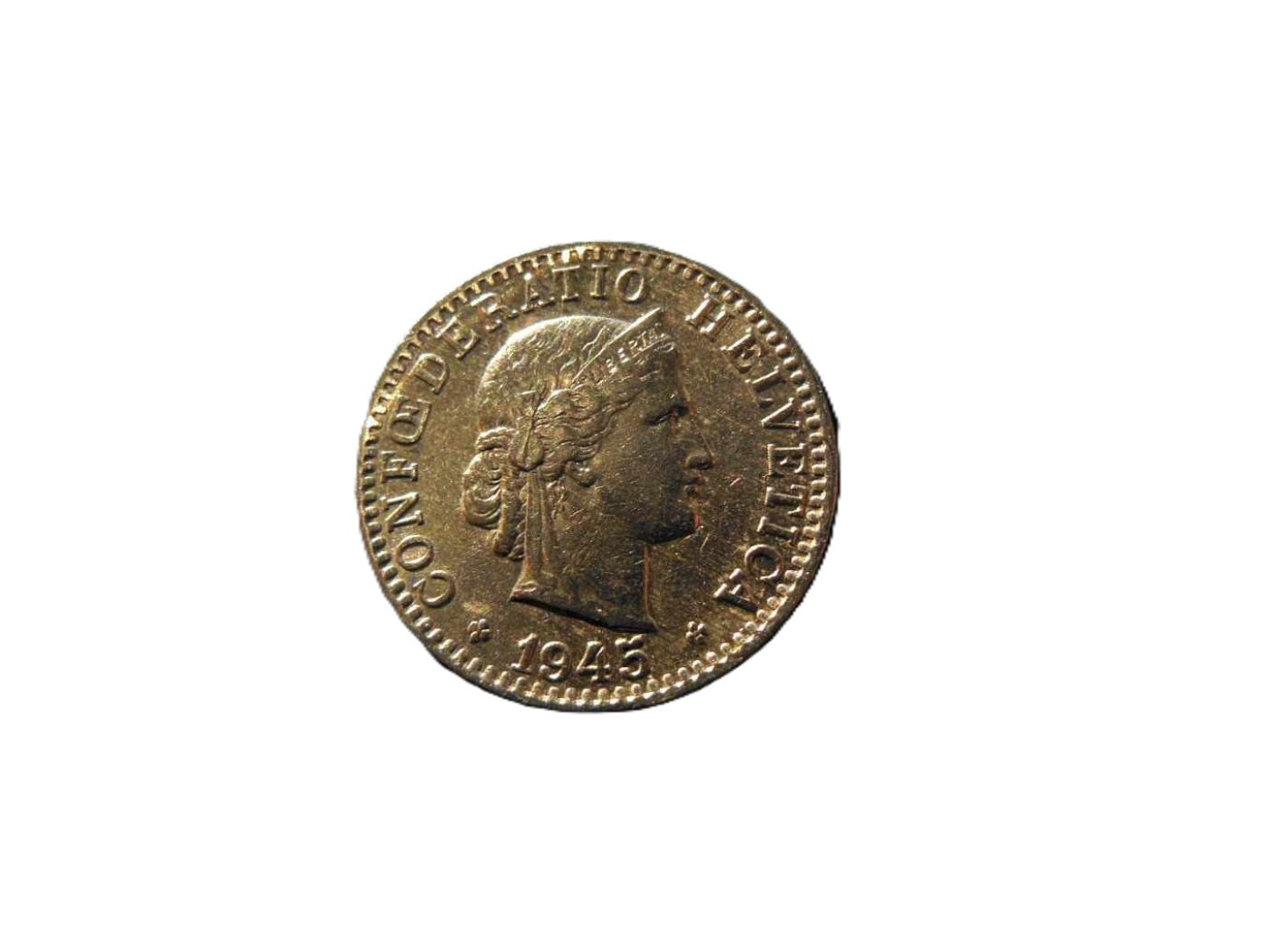 Svájc 20 rappen 1945.  Ni