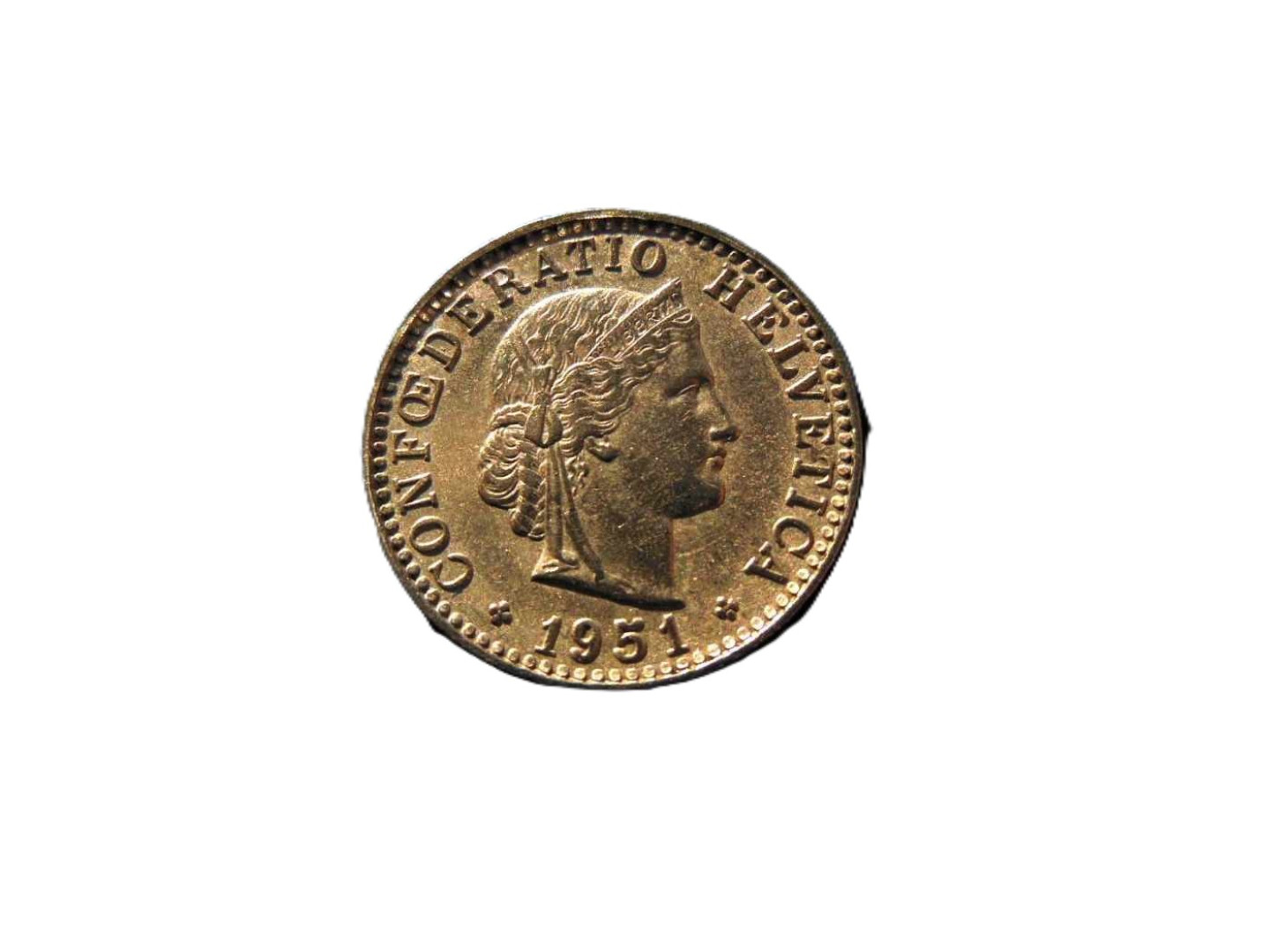 Svájc 20 rappen 1951.  Ni