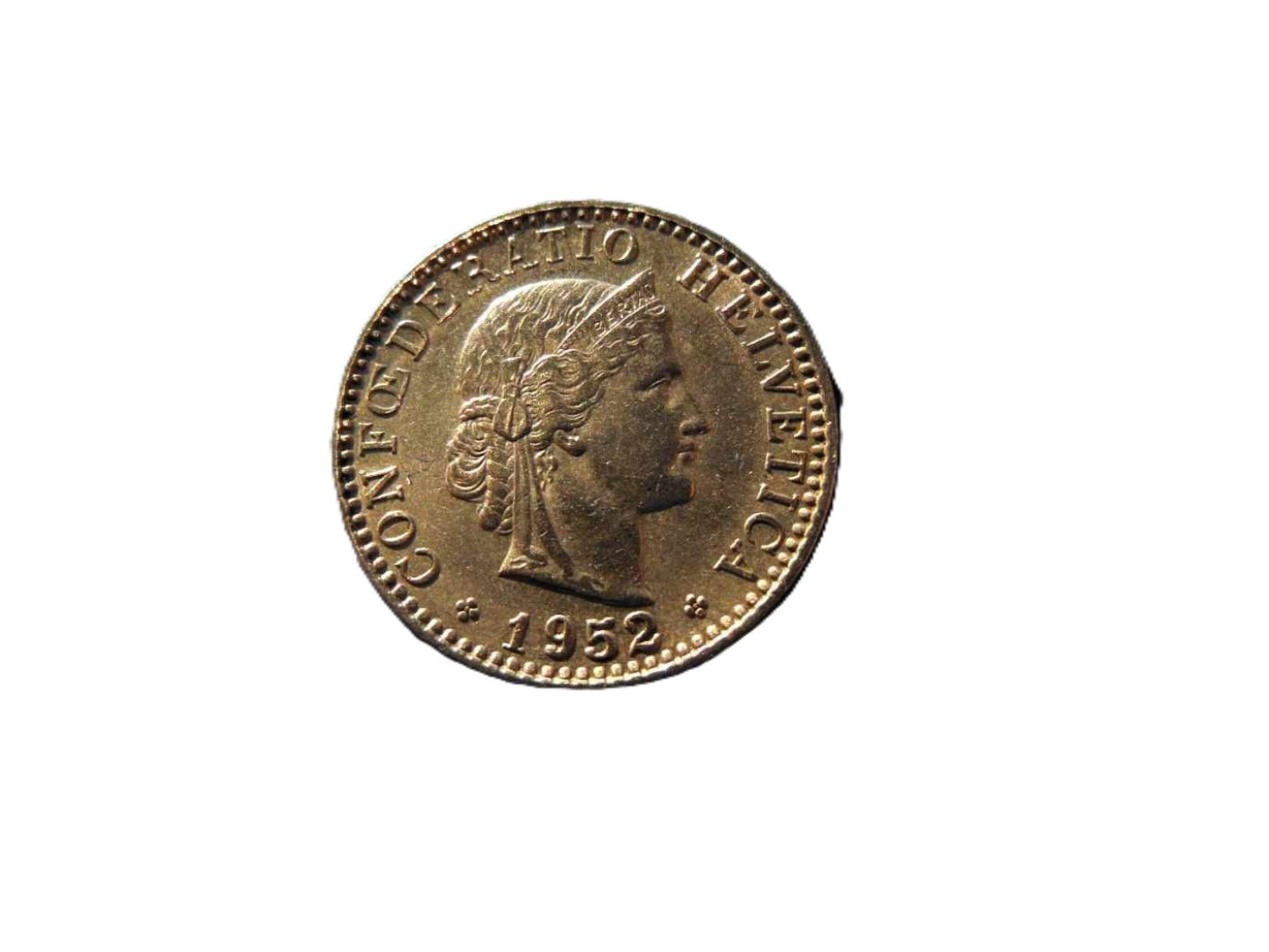 Svájc 20 rappen 1952.  Ni