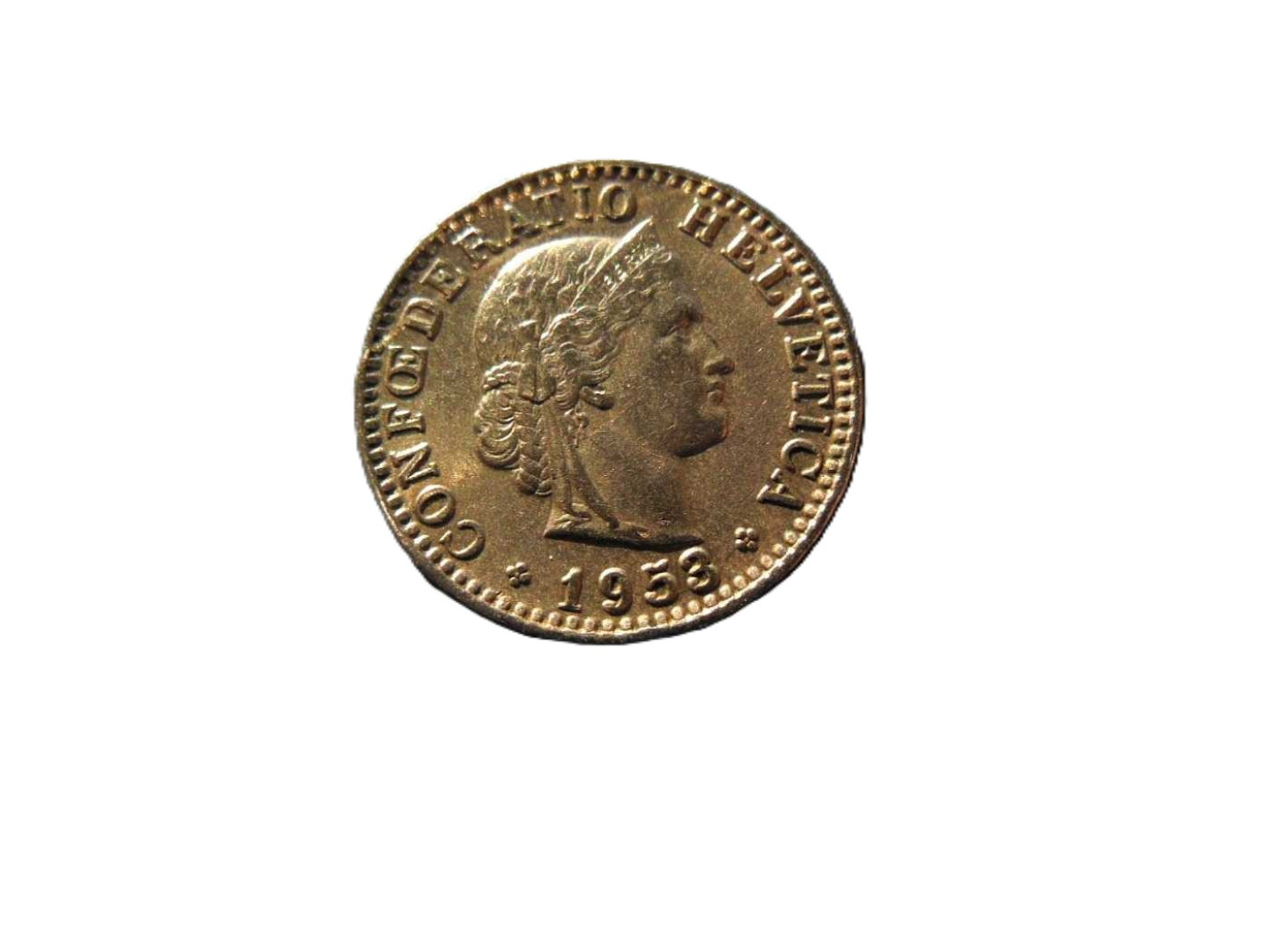 Svájc 20 rappen 1953.  Ni