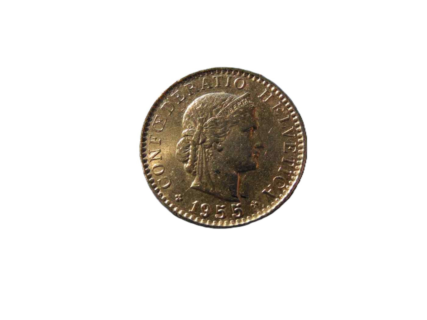 Svájc 20 rappen 1955.  Ni