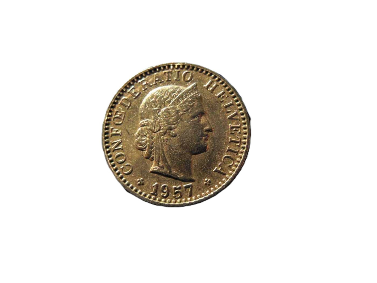 Svájc 20 rappen 1957.  Ni