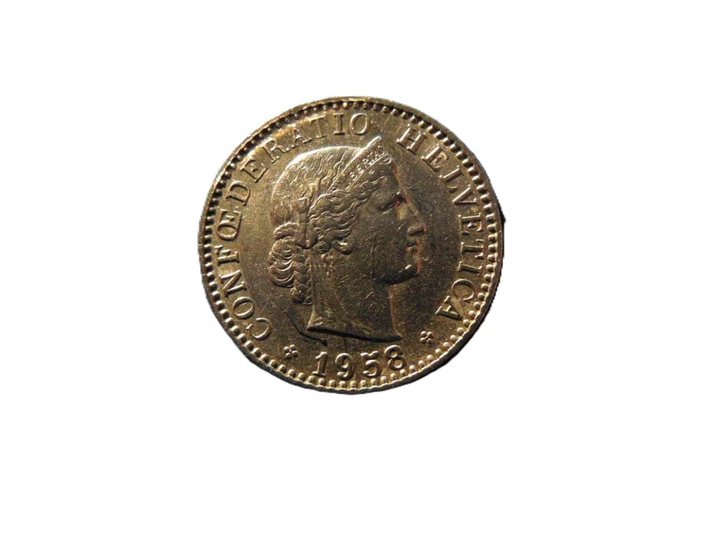 Svájc 20 rappen 1958.  Ni