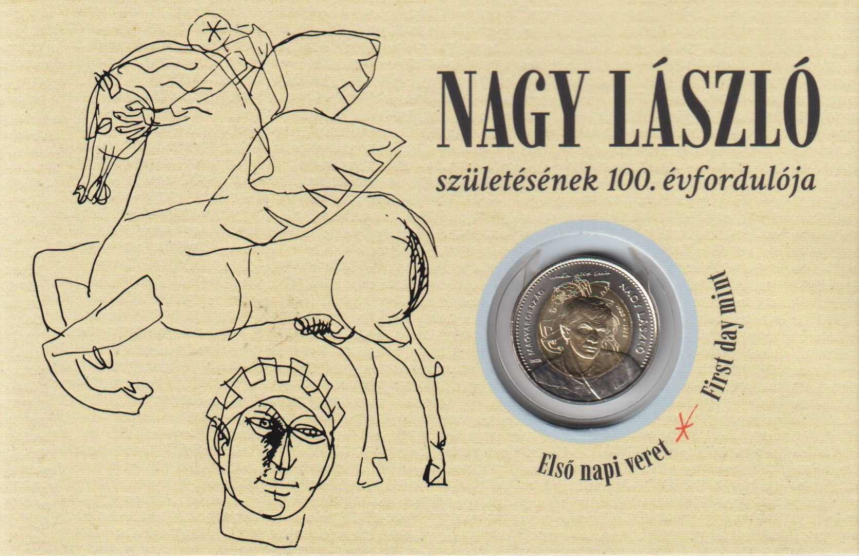 2025. Nagy lászló 100 Forint elsőnapi