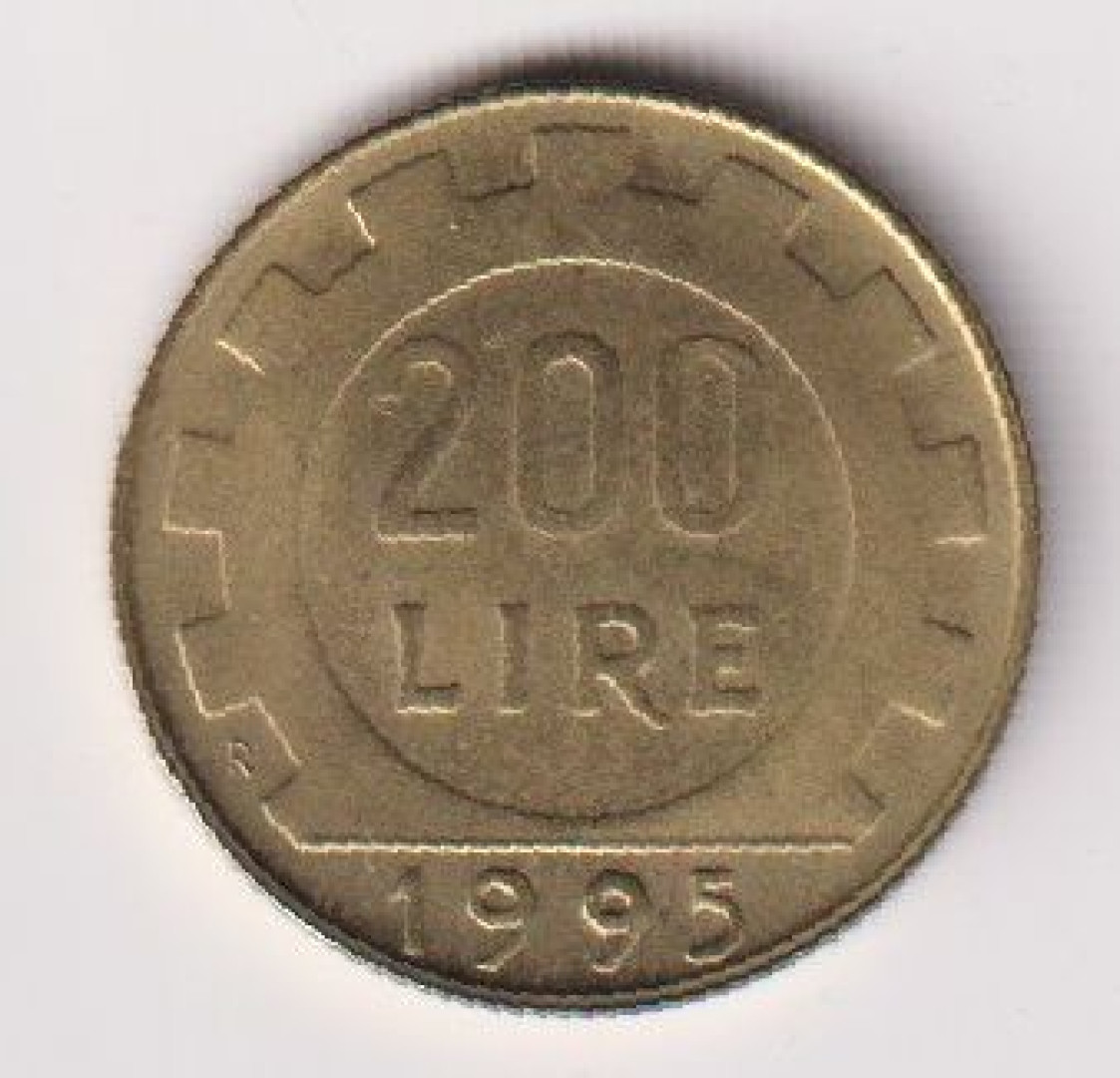 1995. Olaszország 200 lira Br.