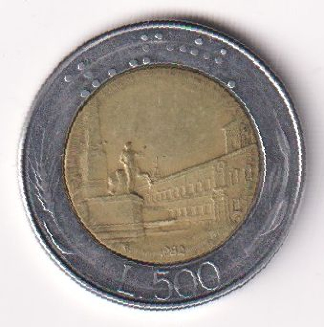 1982. Olaszország 500 lira Bimetal.