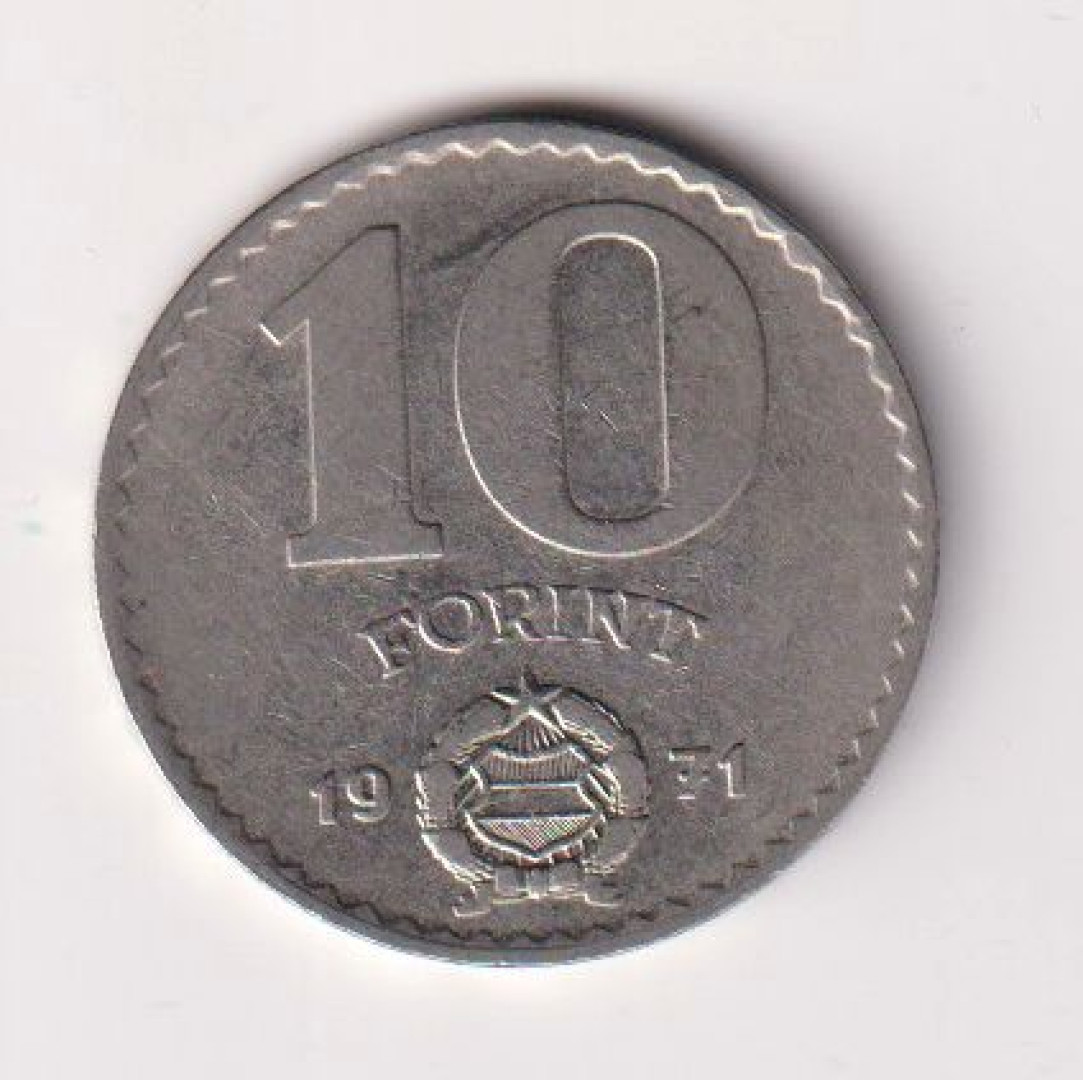10 Forint 1971.  Ni