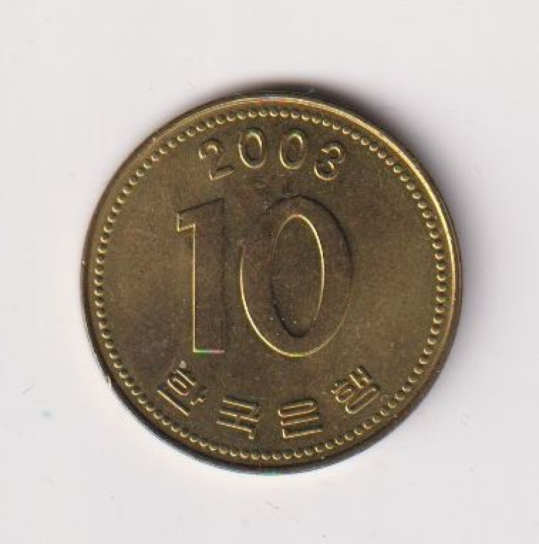 2003. Dél-Korea 10 won Br.
