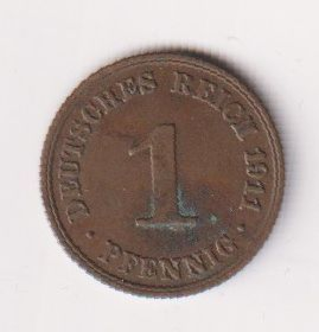 1911.A Német 1 pfennig Br