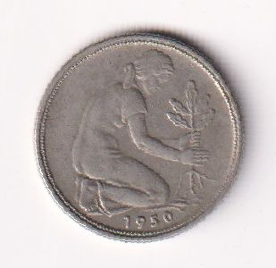 1950.F Német 50 pfennig Ni