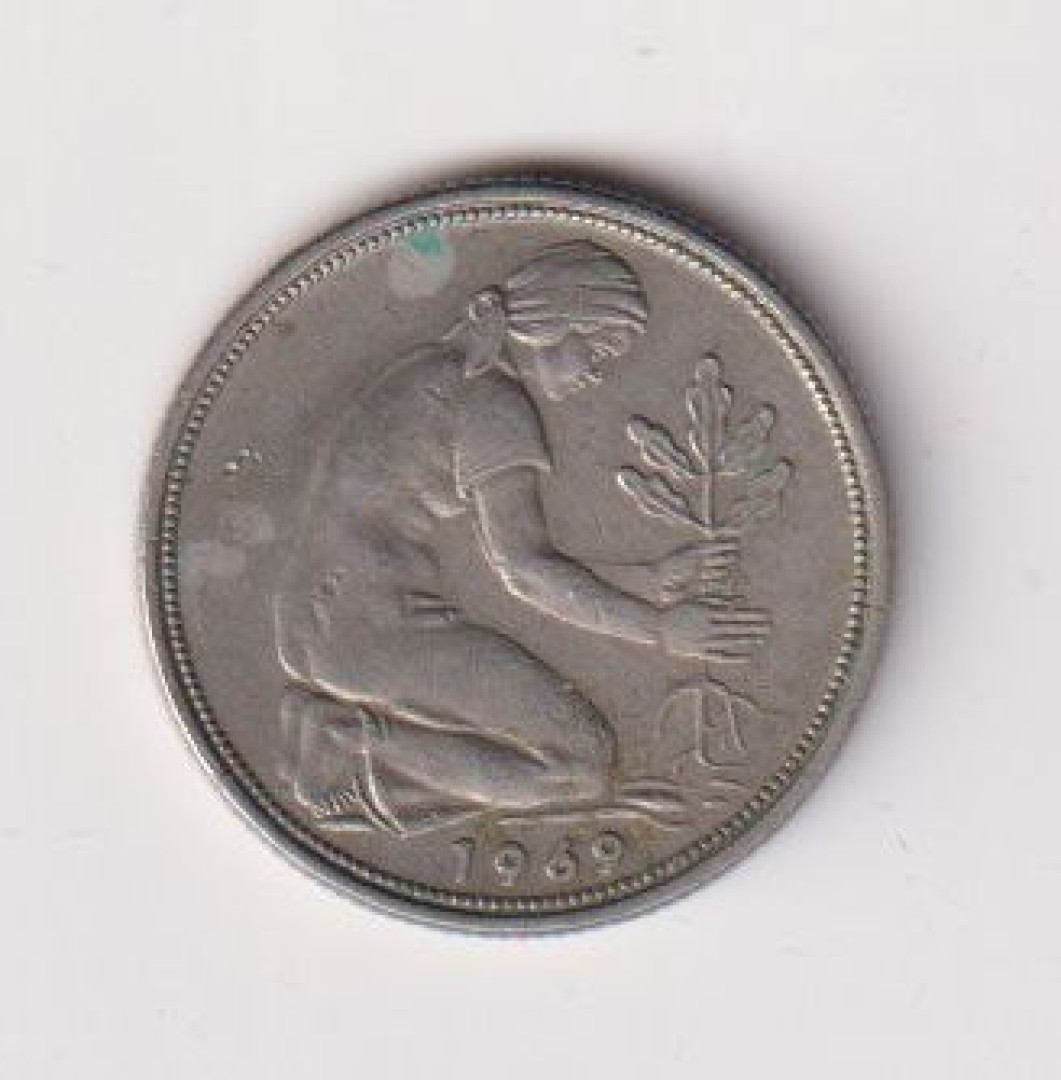 1969.D Német 50 pfennig Ni  1.