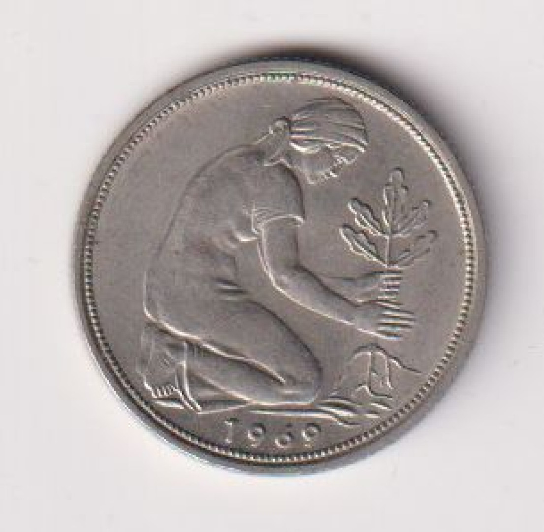 1969.D Német 50 pfennig Ni  2.
