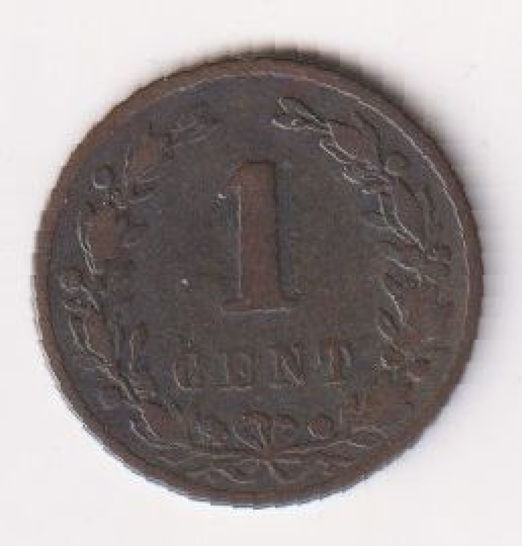 1884. Hollandia 1 cent Br.