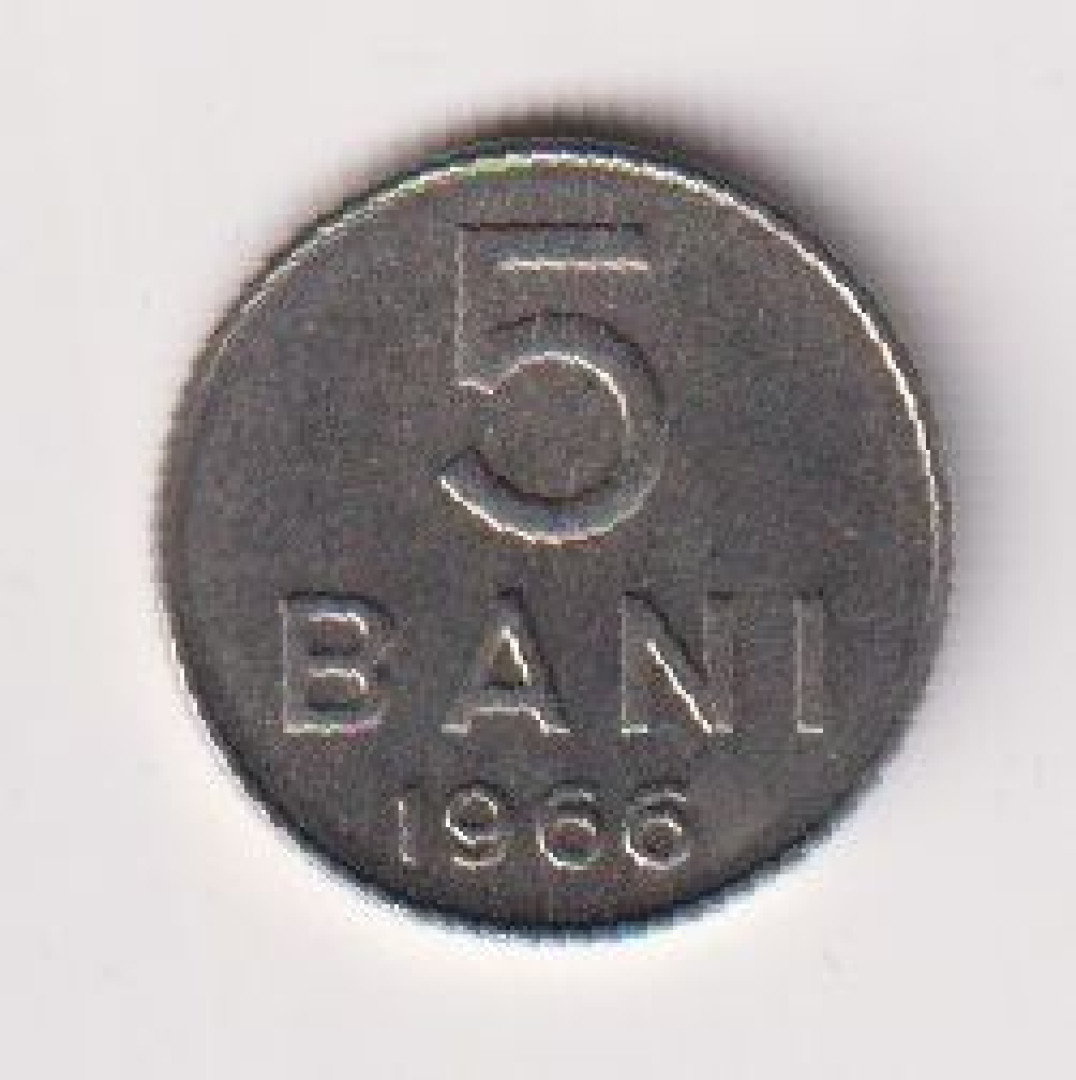 1966. Románia 5 bani Ni.