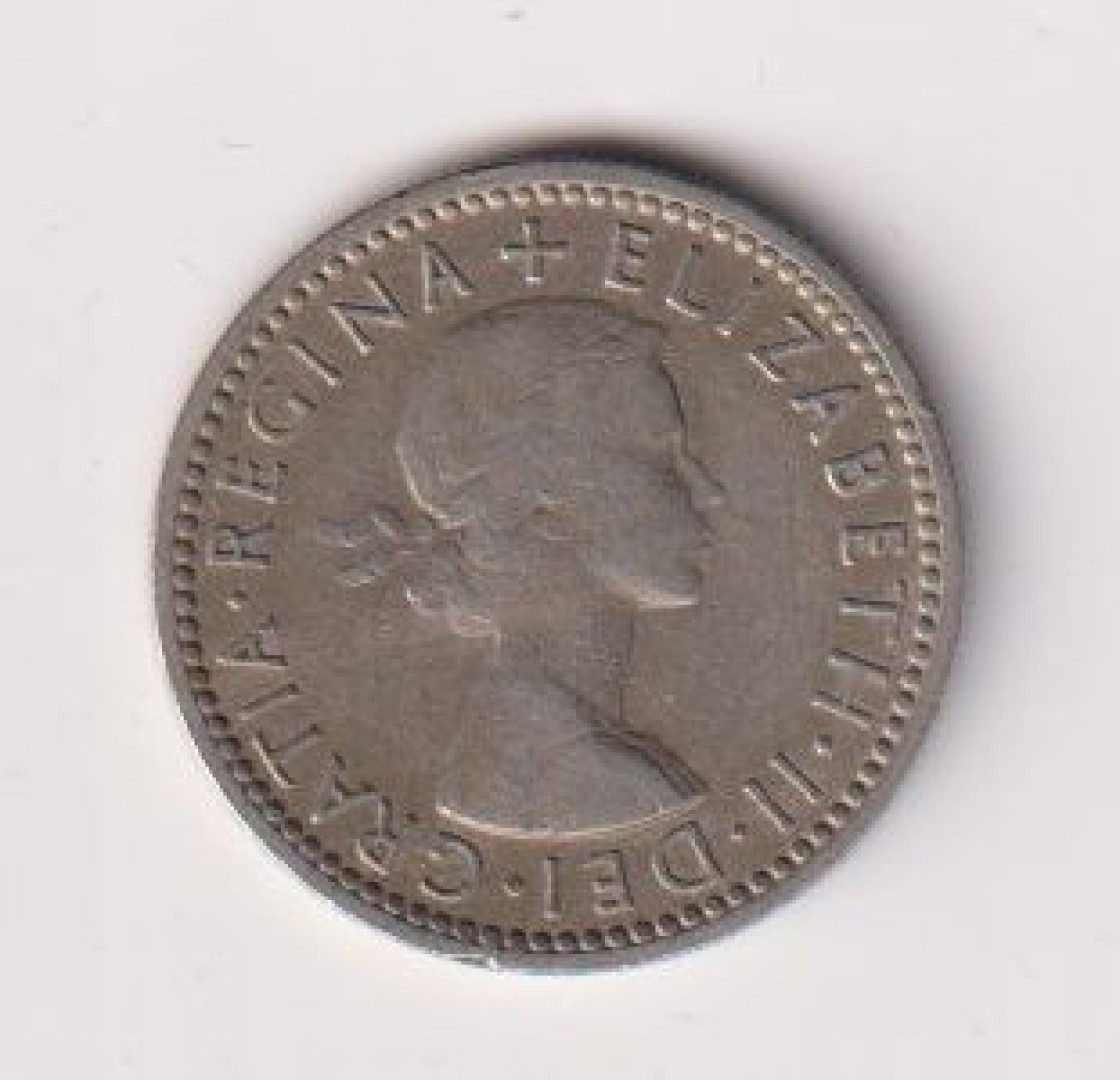 1955. Angol 6 penny Ni