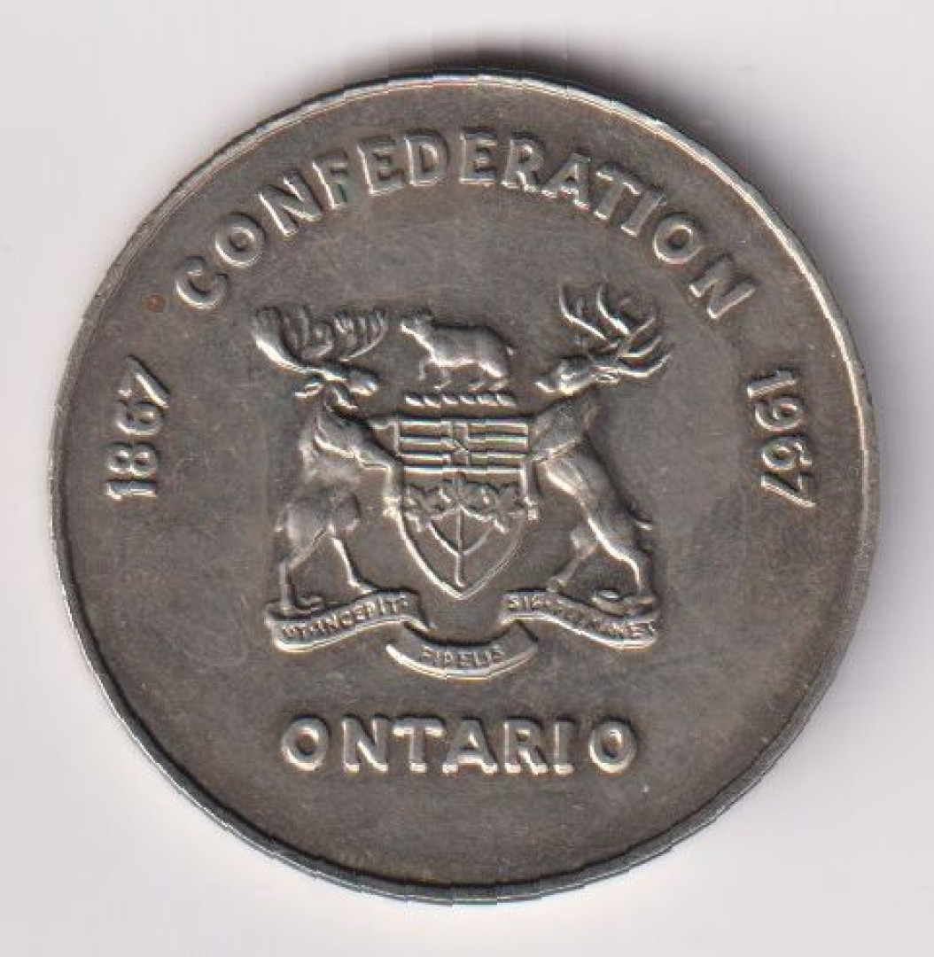 1967. Kanada Ontaro tart. Bányászati érme Ni. 36,5mm