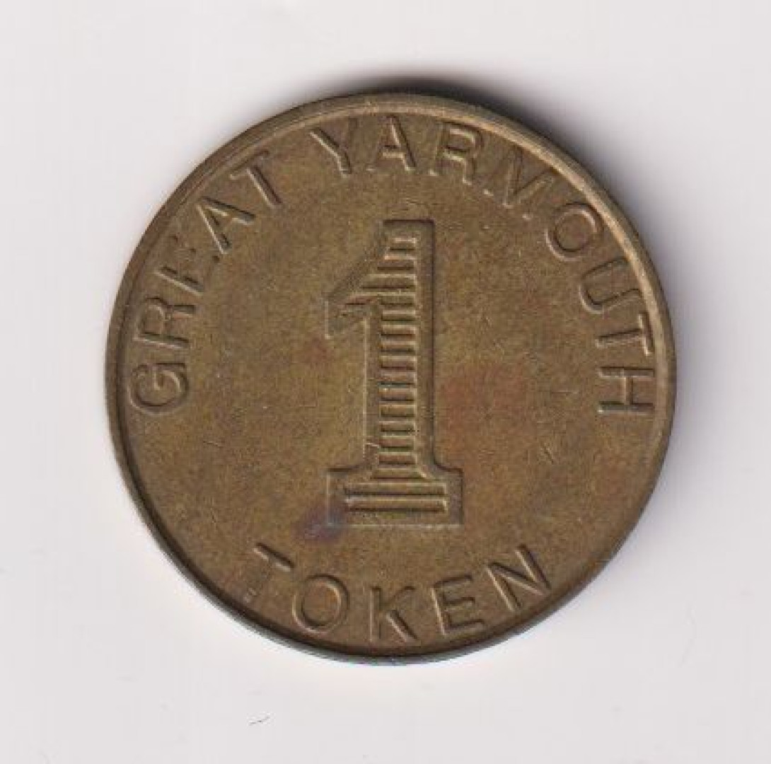 Angol 1 Token (zseton) Br. 26,5mm