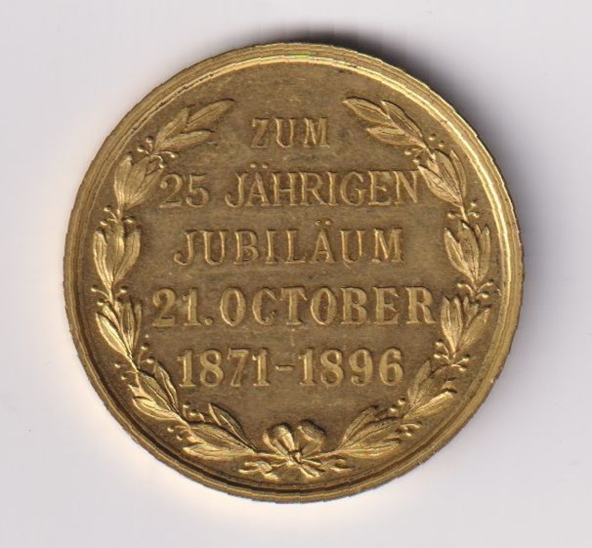 Bécsi újságírók jubileumi érme aranyozott bronz 40mm