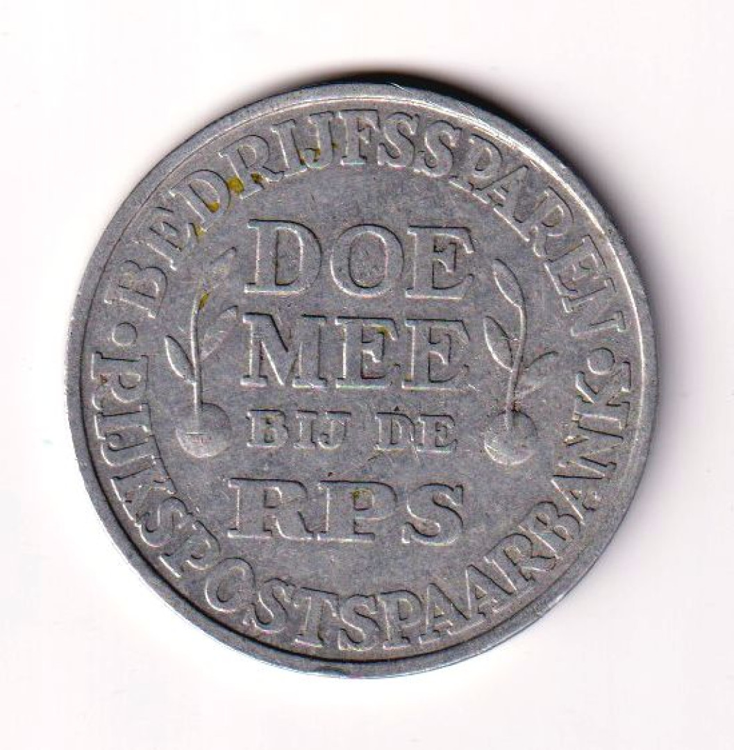 Holland Postabank érme  ALU. 38mm