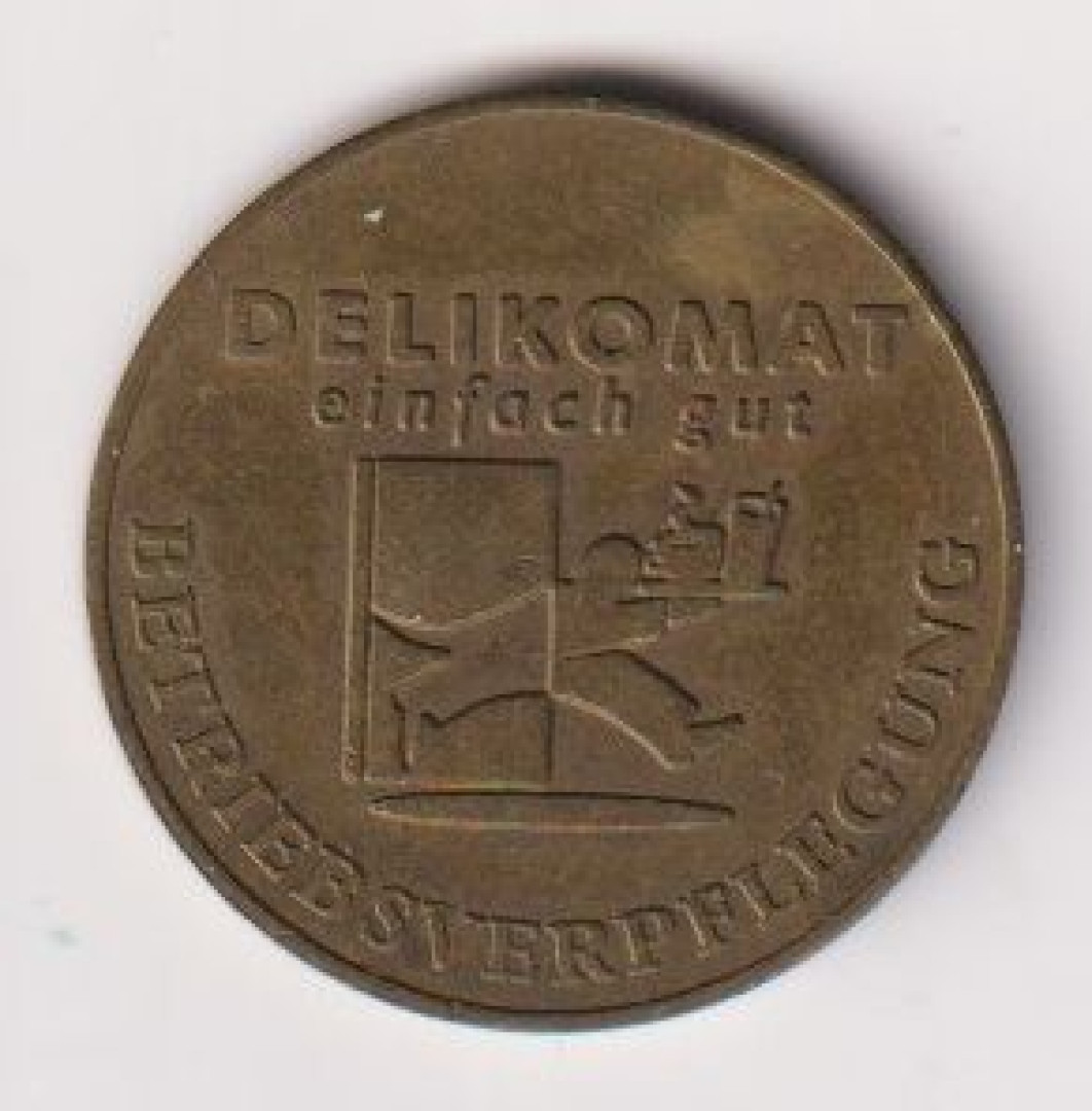 Német étel és ital automata zseton Br. 21mm