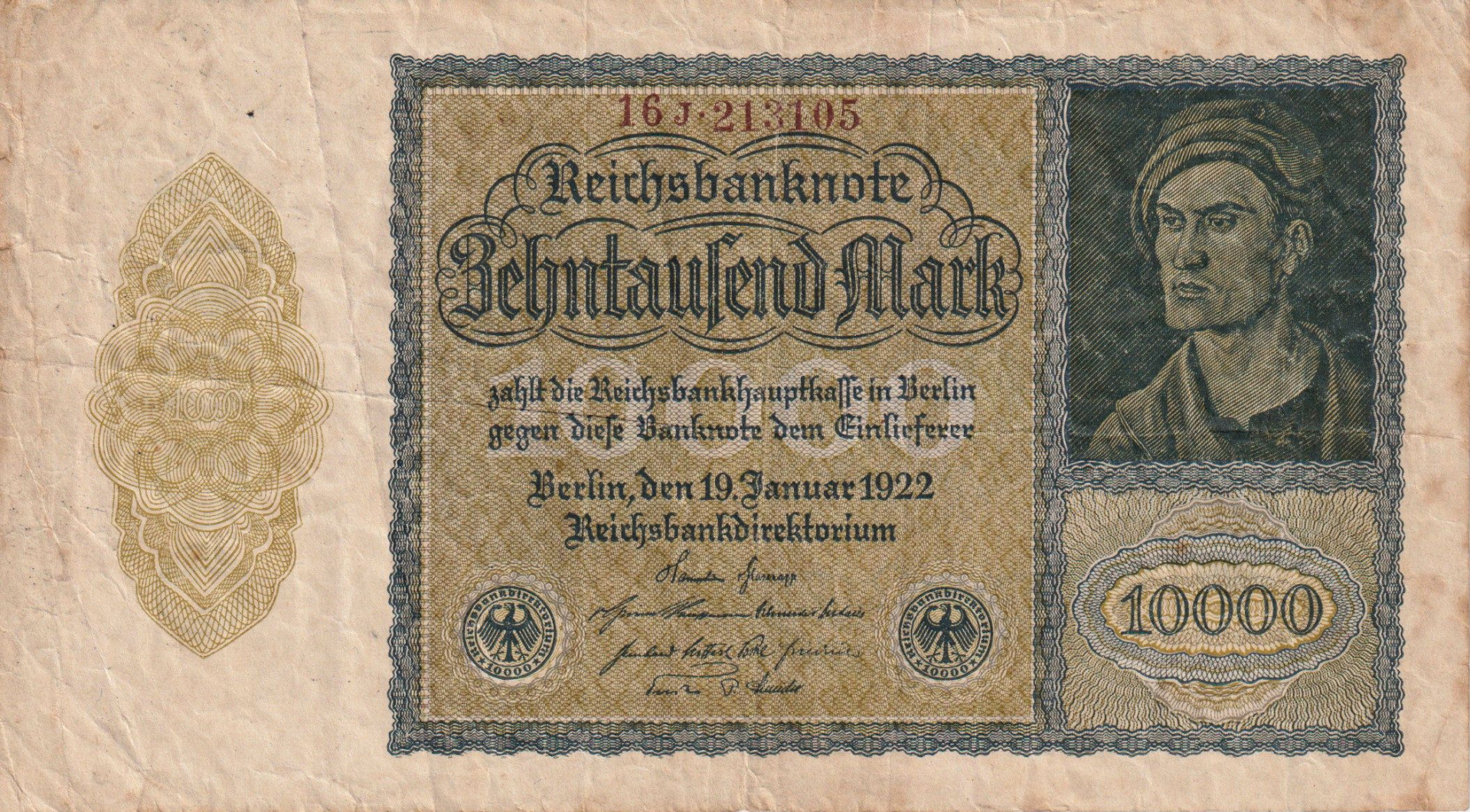 Németország 10.000 márka 1922.  P71