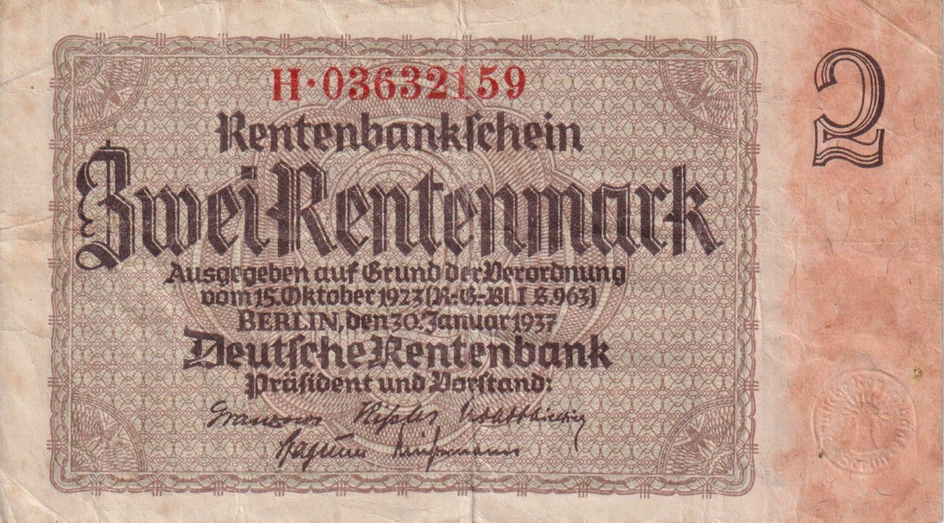 Németország 2 rentenmárka 1948.(1937.1.30.)  P2