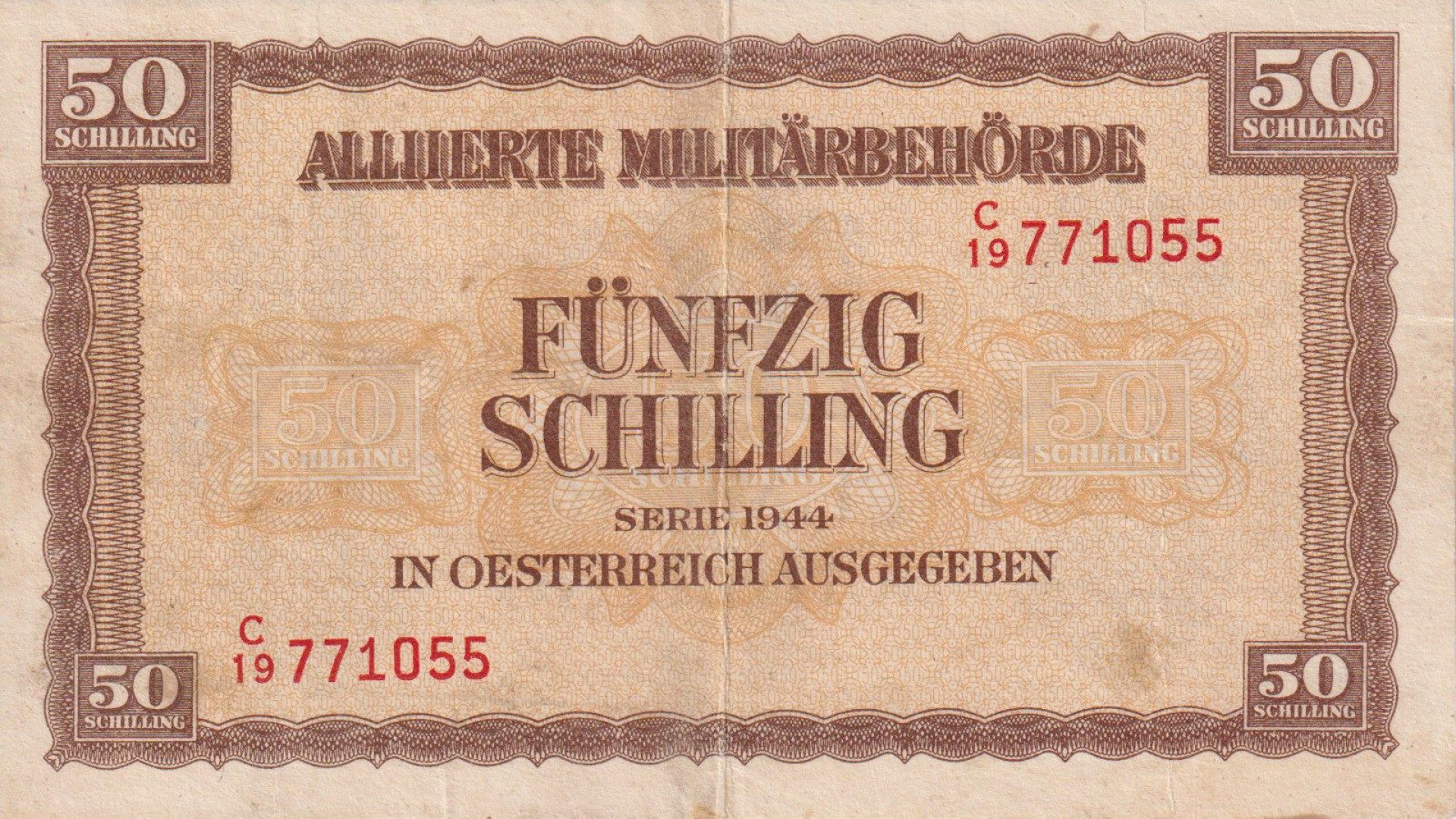 Ausztria 50 schilling 1944.   P109