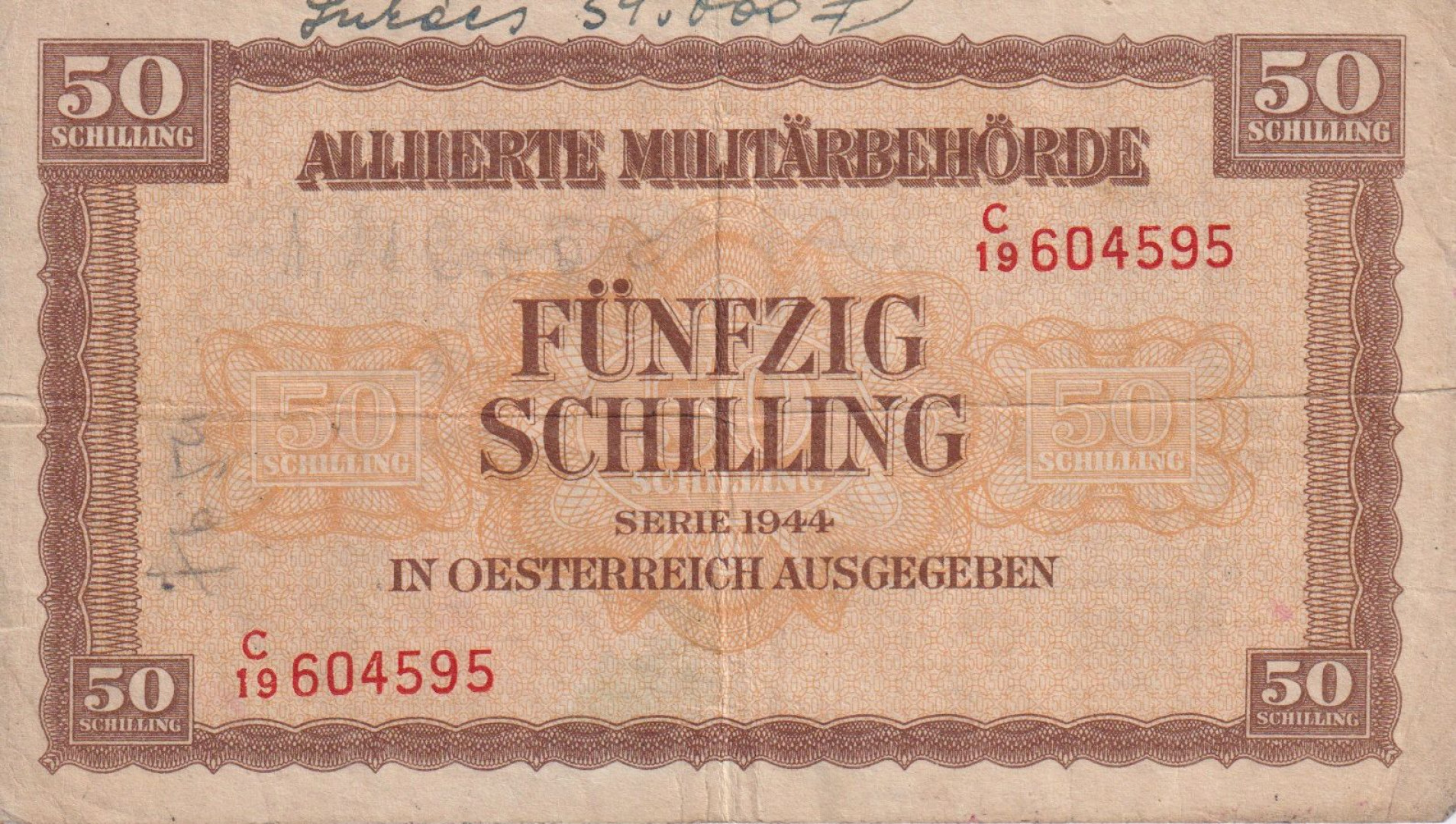 Ausztria 50 schilling 1944.   P109