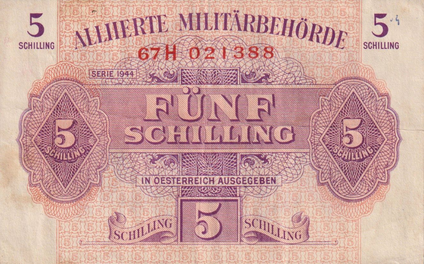 Ausztria 5 schilling 1944.   P105