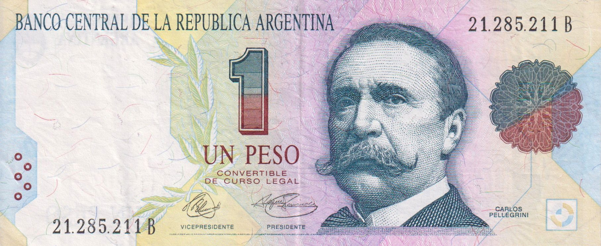 Argentina 1 peso 1992-94.  P339