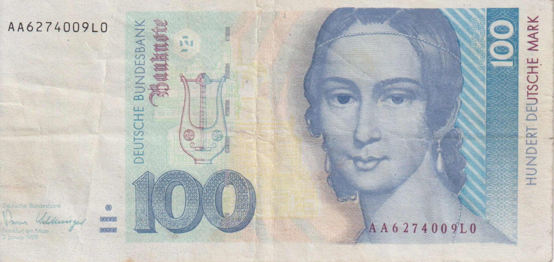 Németország 100 márka 1989.  P41a