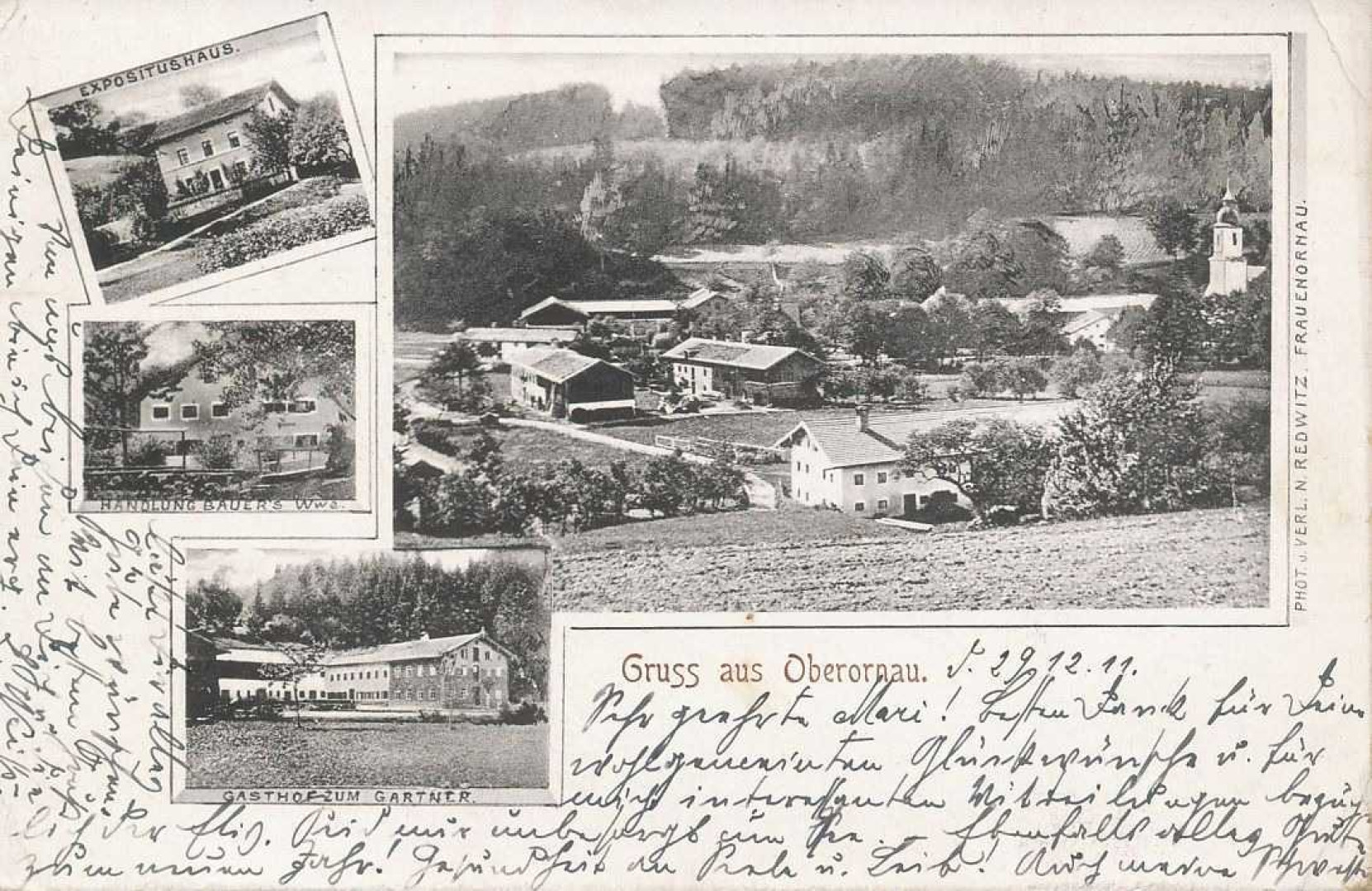 Németország Gruss aus Oberornau  1911.