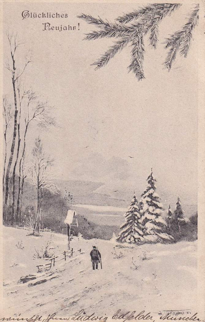Németország Karácsonyi üdvözlet 1904.