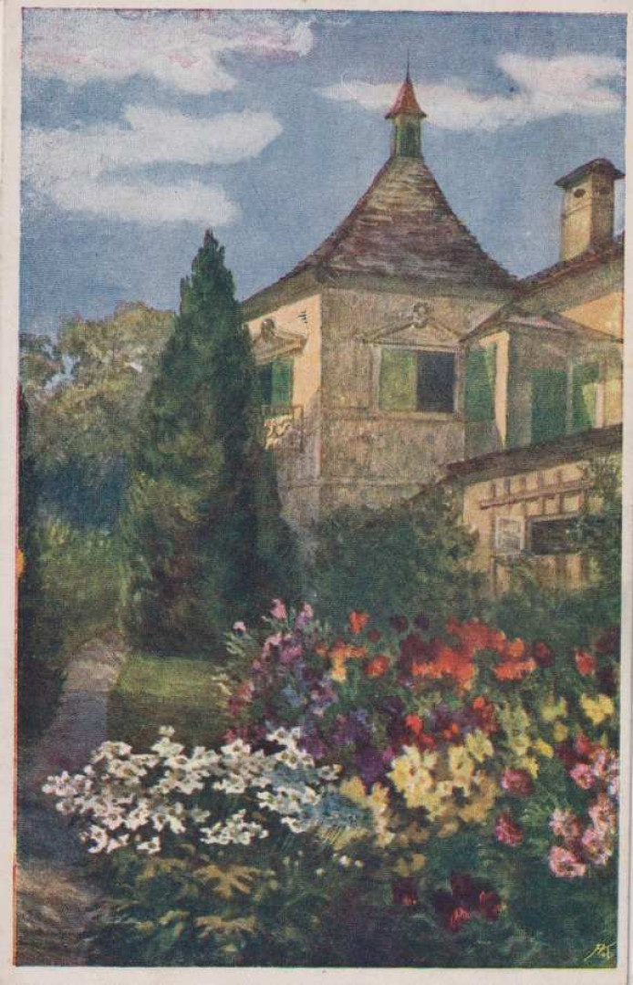 Művészlap Egy kastély szöglete  1918.
