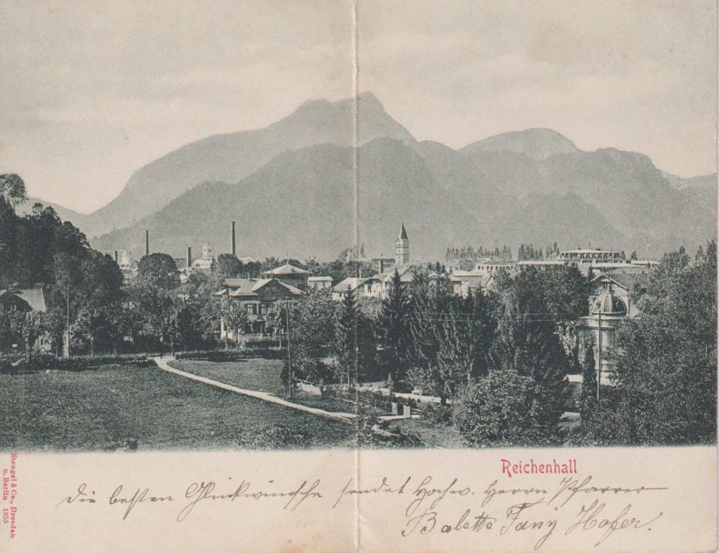 Németország Reichenhall 1919. nagy alakú