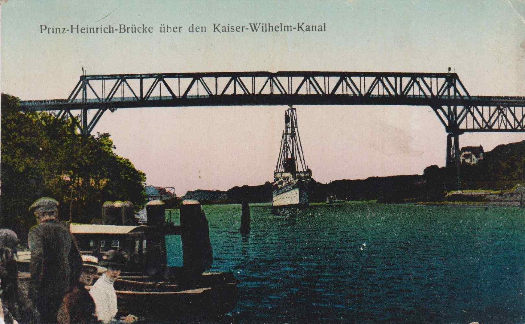 Németország Prinz-Heinrich-Brücke hid  1917.