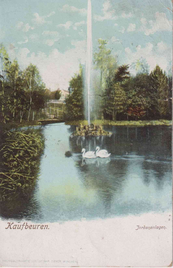 Németország Kaufbeuren park 1906.