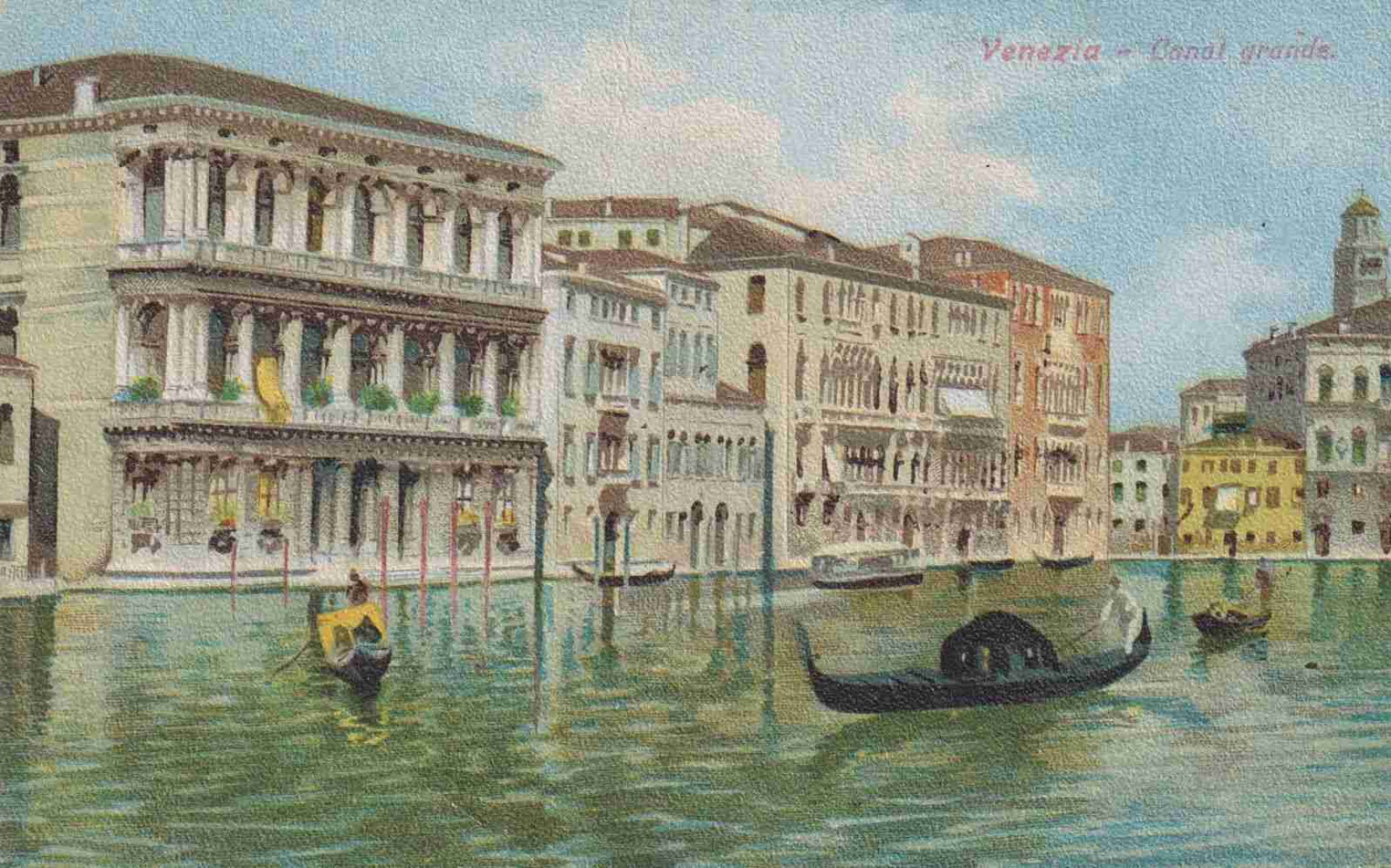 Olaszország Velence Canal Grande 1928.
