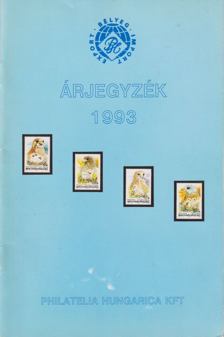 1993. Magyar Bélyegek Árjegyzéke