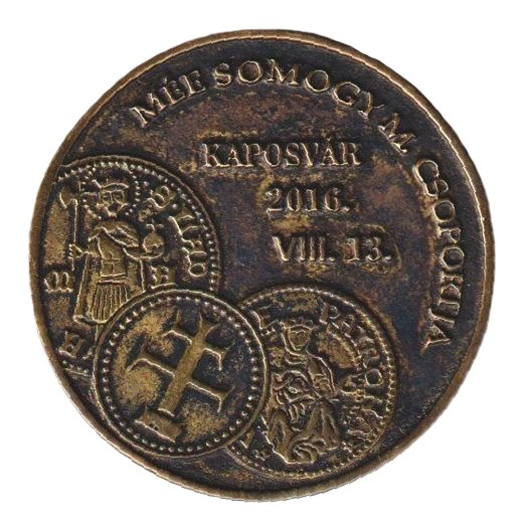 MÉE. Roboz István SOMOGY alapító 2016. Réz önt. 42,5mm